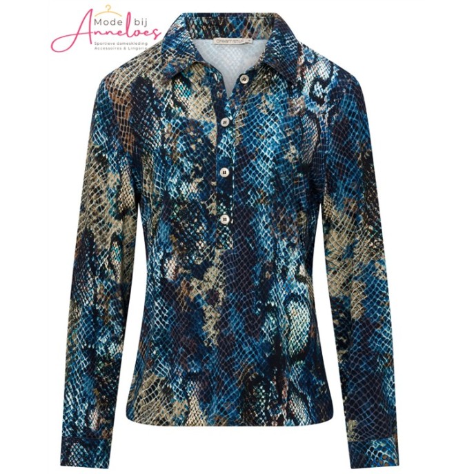 Dreamstar Polo Odiline Cobra 215 Blauw dessin